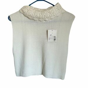 NWT- Bechamel sleeveless cropped sweater. States “One Size”